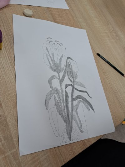 Zajęcia plastyczne - rysunek z natury